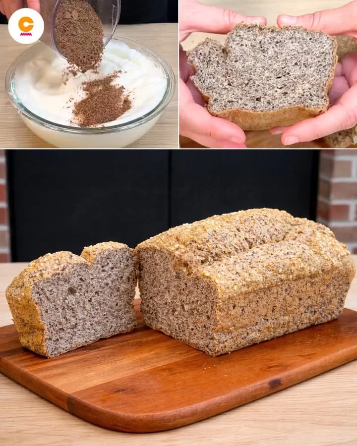 2-ingrediencový proteinový chléb bez karbos a mouky