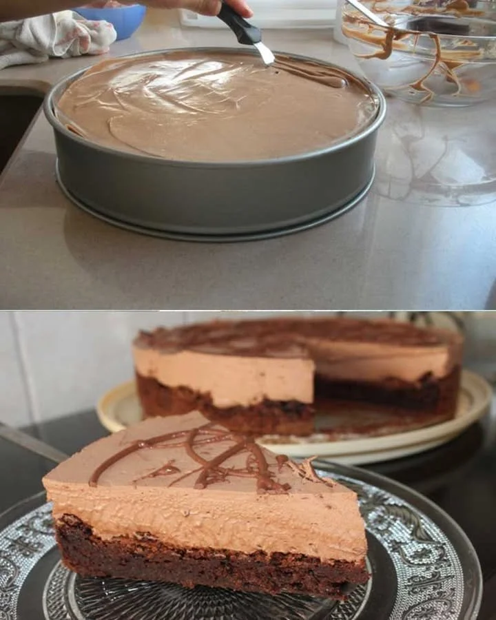 Delicious Brazilský dort with chocolate and fruits