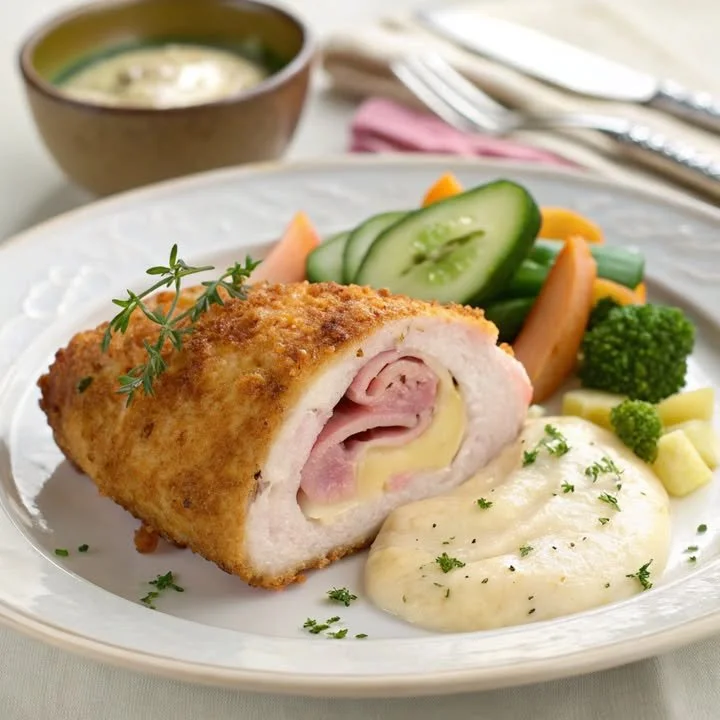 Cordon Bleu - úžasné jídlo s kuřecím masem a sýrem