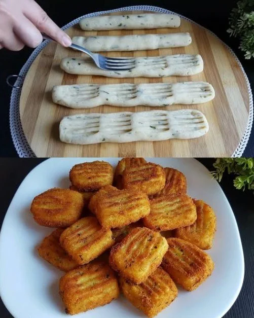 Domácí krokety s různými náplněmi na talíři
