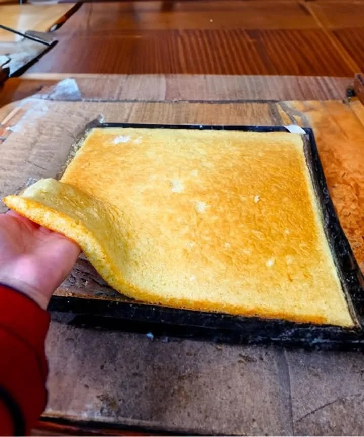 Recept na vánoční kouli s génoise vrstvou