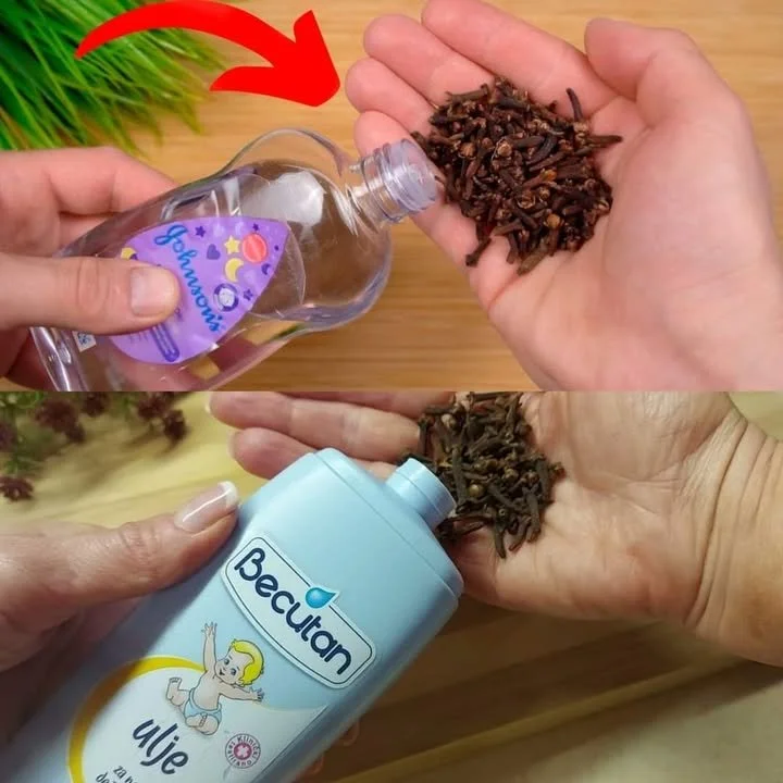 Hřebíček a dětský olej pro zdraví a kosmetické použití