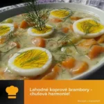 Koprové brambory s mrkví na talíři, chutná česká příloha