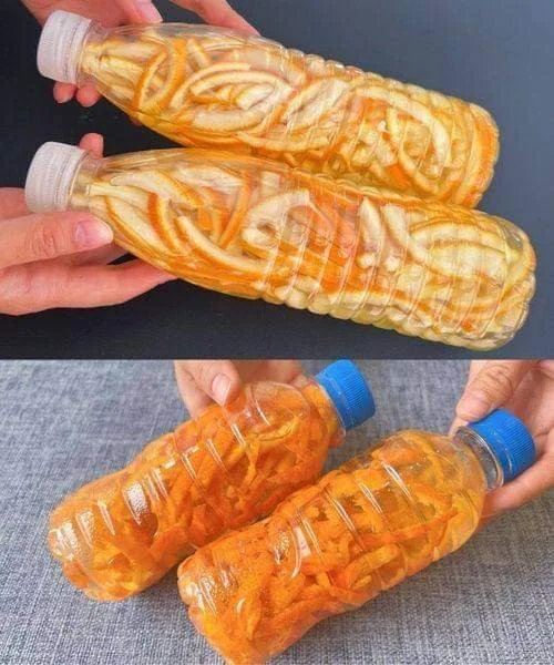 Kůra citronu a pomeranče s octem jako přírodní prostředek