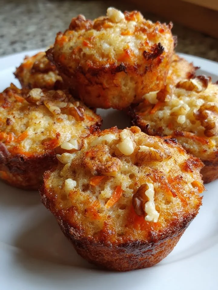 Mrkvové muffiny se tvarohem, pečené v útulné pekárně