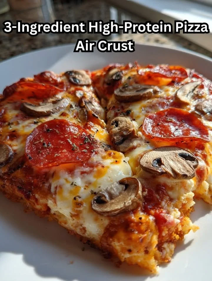 Pizza s vzdušným korpusem a vysokým obsahem bílkovin