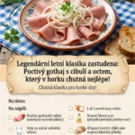 Poctivý gothaj s cibulí a octem na talíři
