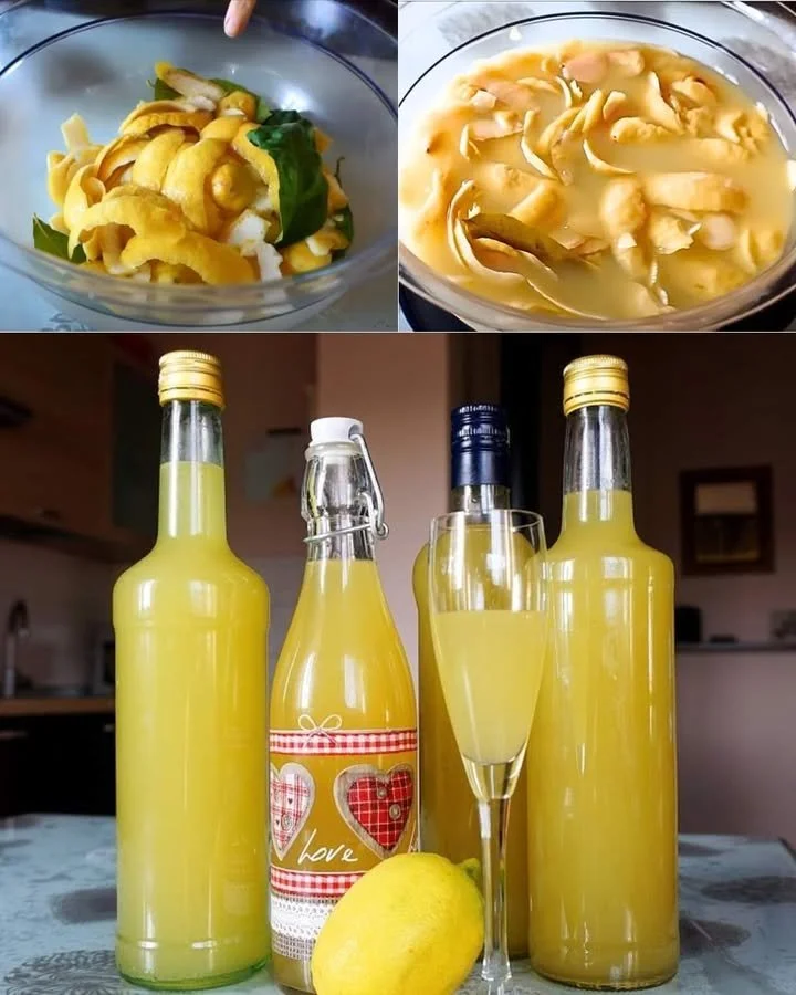 Domácí limoncello vyrobené podle tradičního receptu