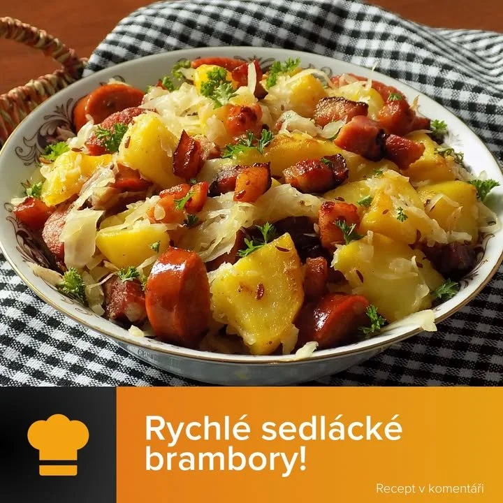 Sedlácké brambory připravené podle tradičního receptu