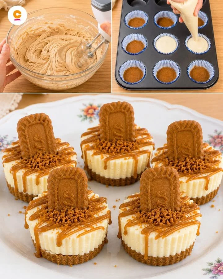 Mini cheesecakes s různými polevami a ovocem na talíři