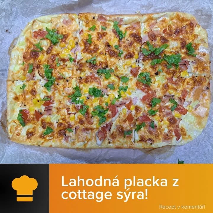 Recept na slanou placku z tvarohu připravenou na pánvi
