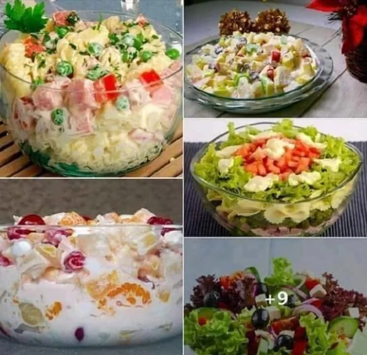 Zdravé saláty na hubnutí se zeleninou a dressingem